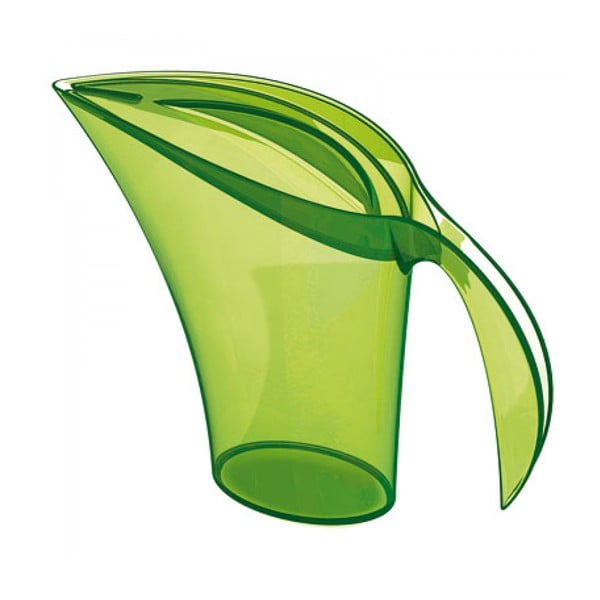 Zaļa plastmasas ūdens karafe Koziol, 1,5 l