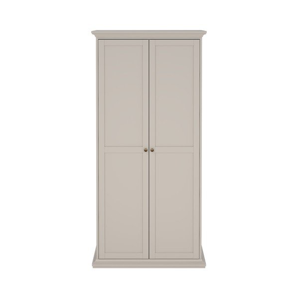 Krēmkrāsas drēbju skapis 96x201x60,5 cm Paris – Tvilum-image-3
