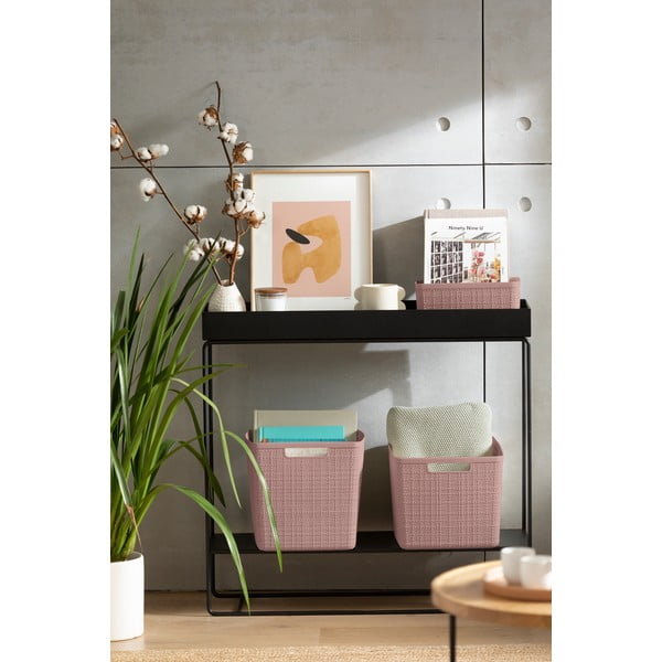 Plastmasas uzglabāšanas grozs Jute – Curver-image-1