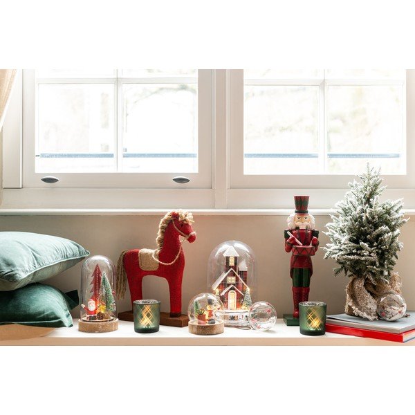 6 stikla Ziemassvētku rotājumu komplekts J-Line Bauble, ø 8 cm-image-3