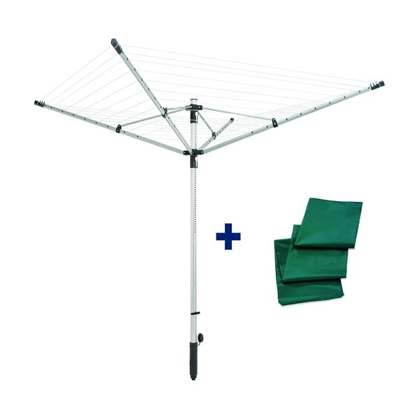 Sudraba krāsas dārza veļas žāvētājs 50 m LinoLift 500 – LEIFHEIT