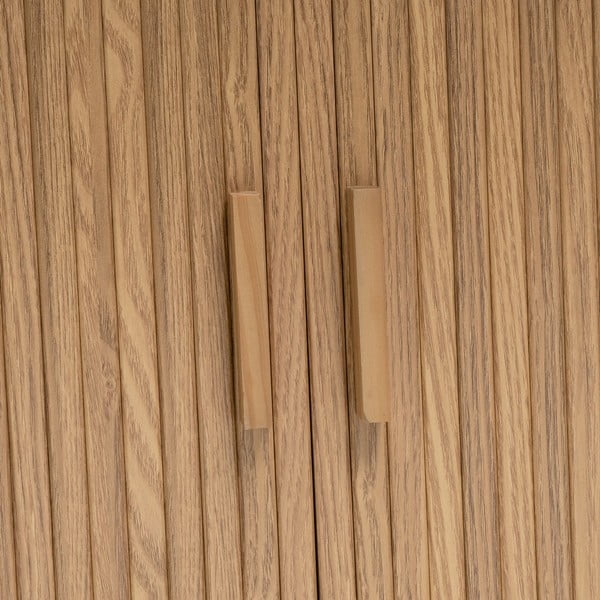 Dabīga toņa grāmatplaukts ar ozolkoka imitāciju 80x172x40 cm Elia – Casa Selección-image-4