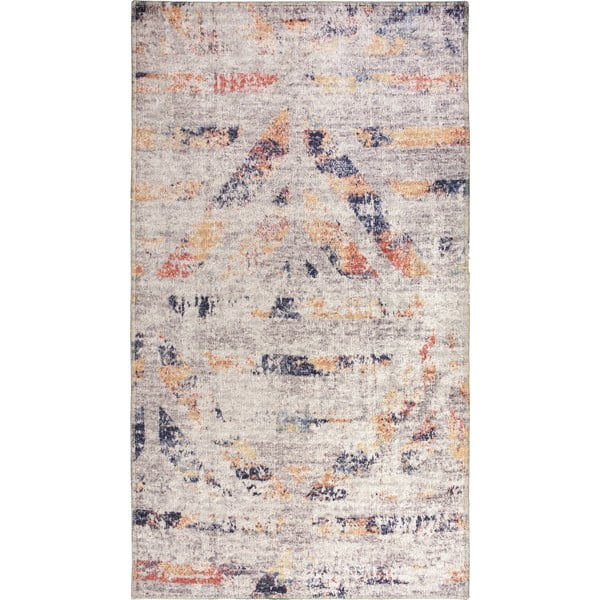 Balts/bēšs mazgājams paklājs 200x80 cm – Vitaus