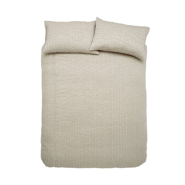 Bēša vienguļamā gultas veļa 135x200 cm Tamba Stripe – Pineapple Elephant