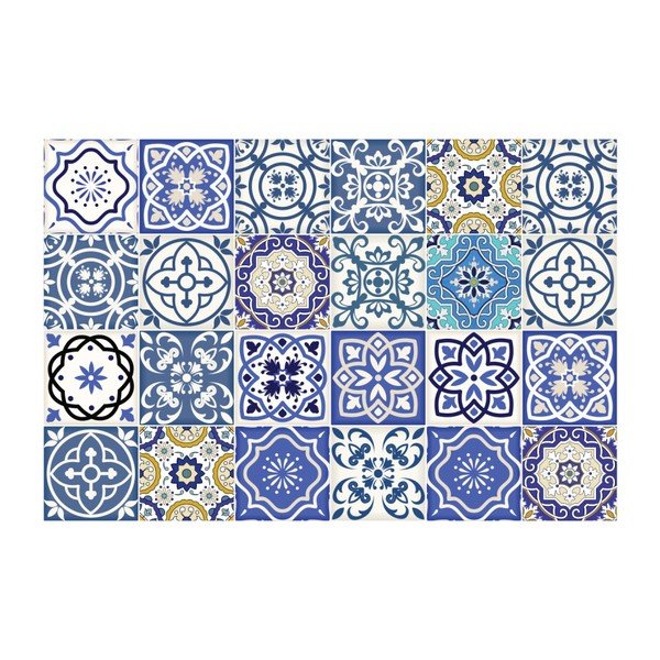 24 sienas uzlīmju komplekts Ambiance Wall Stickers Tiles Flamenco, 10 x 10 cm-image-2