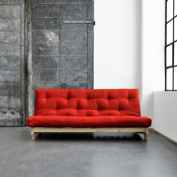 Dīvāns gulta Karup Fresh Natural/Red
