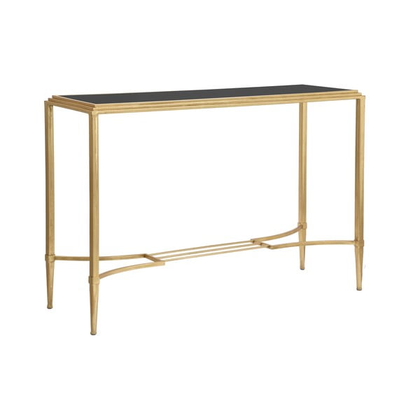Mauro Ferretti romiešu konsoles galds zelta krāsā, 120 x 80 cm-image-4