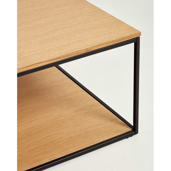 Žurnālgaldiņš ar ozolkoka imitācijas virsmu 80x80 cm Yona – Kave Home-image-4