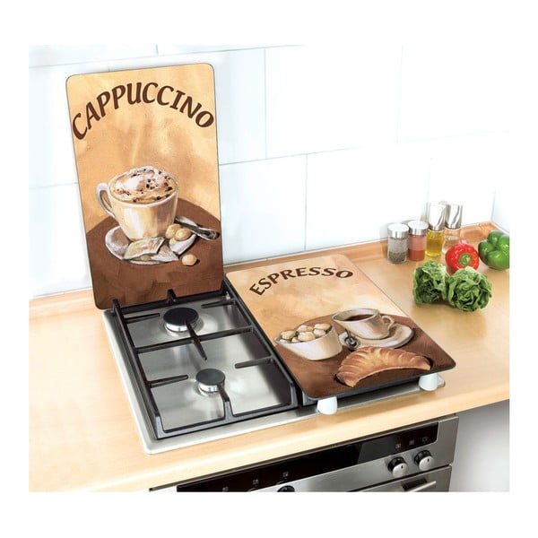 Stikla aizsargplāksnes plītij (2 gab.) Wenko Coffee-image-1