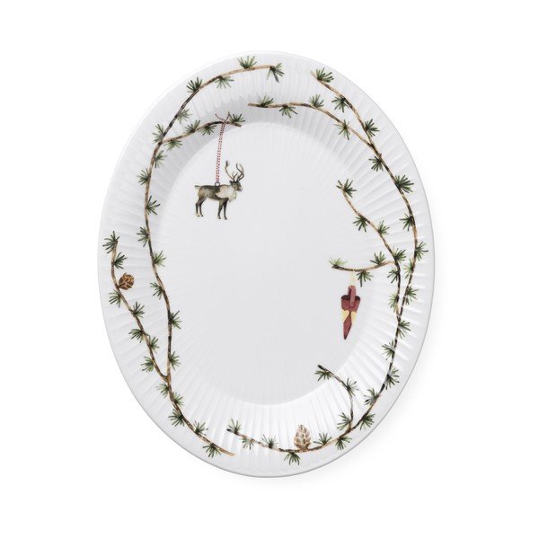 Porcelāna paplāte ar Ziemassvētku motīvu 27x34 cm Hammershøi Christmas – Kähler Design