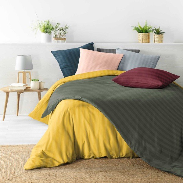 Zila divguļamā mikrošķiedras gultas veļa 240x220 cm Cleo – douceur d'intérieur-image-3