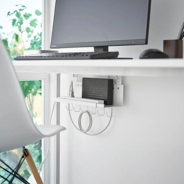 Balts metāla organizators vadiem Smart – YAMAZAKI-image-2