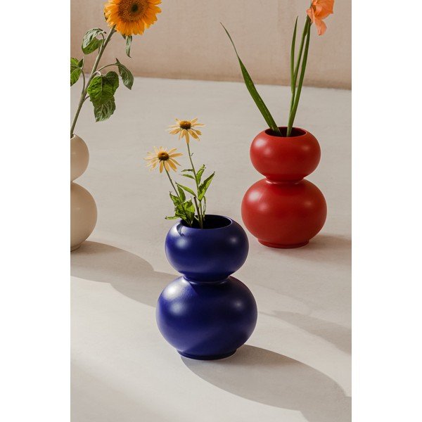 Tumši zila keramikas vāze (augstums 36 cm) Tuga – noo.ma-image-3