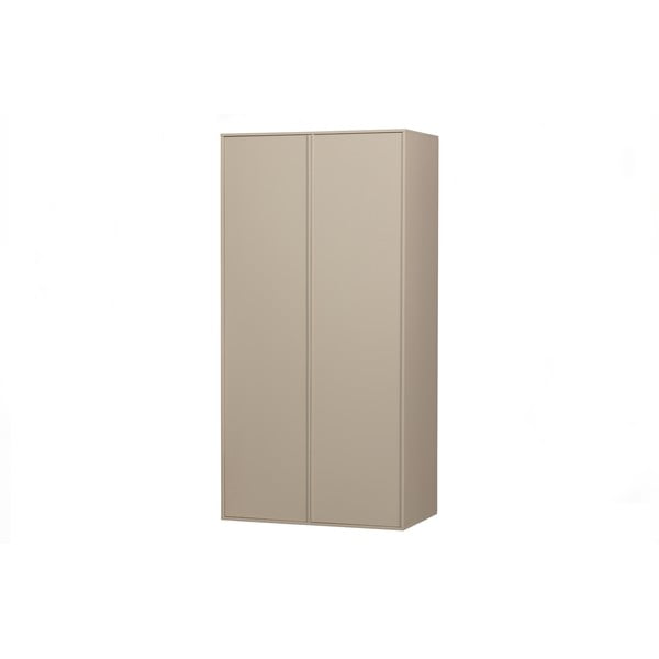 Krēmkrāsas priedes masīvkoka moduļu drēbju skapis 100x200 cm Daily – vtwonen-image-2