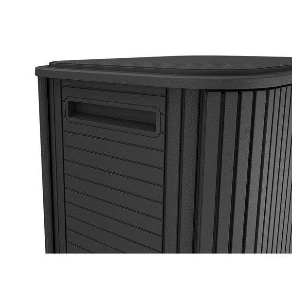 Pelēka plastmasas dārza uzglabāšanas kaste Velo – Keter-image-4