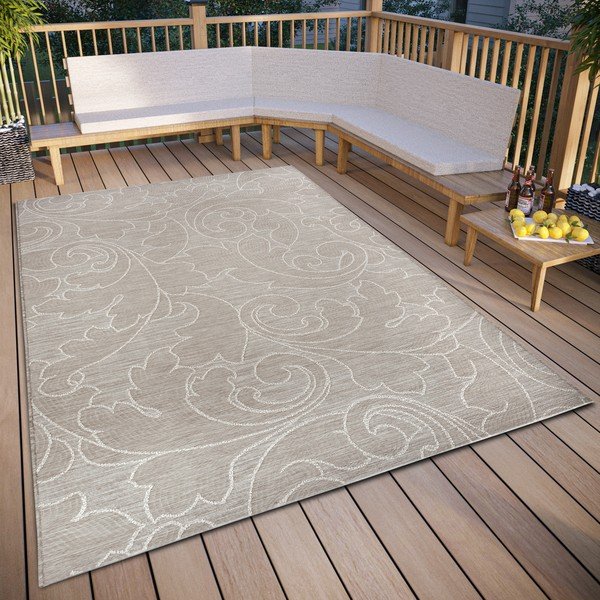 Bēšs āra paklājs 77x150 cm Elina Beige – Hanse Home-image-1
