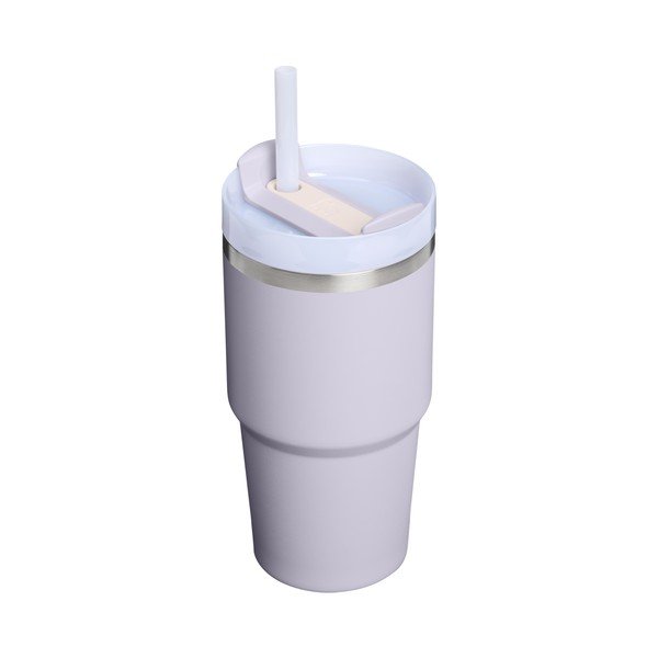 Gaiši violets nerūsējošā tērauda termoss ar salmiņu 600 ml Quencher H2.O FlowState™ Tumbler Purple Dust – Stanley-image-2