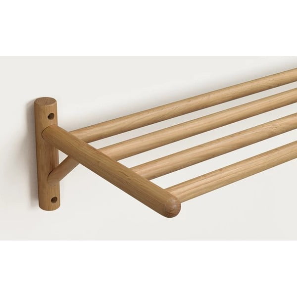 Piekaramais apavu plaukts no ozolkoka dabīgā tonī Milford – Rowico-image-2