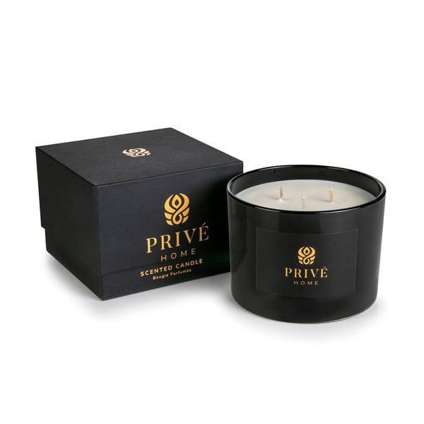 Aromātiskā sojas vaska svece degšanas laiks 35 h Black Wood – Privé Home-image-2