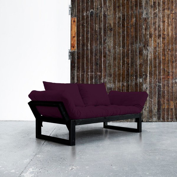 Mainīgs dīvāns Karup Edge Black/Purple Plum-image-1