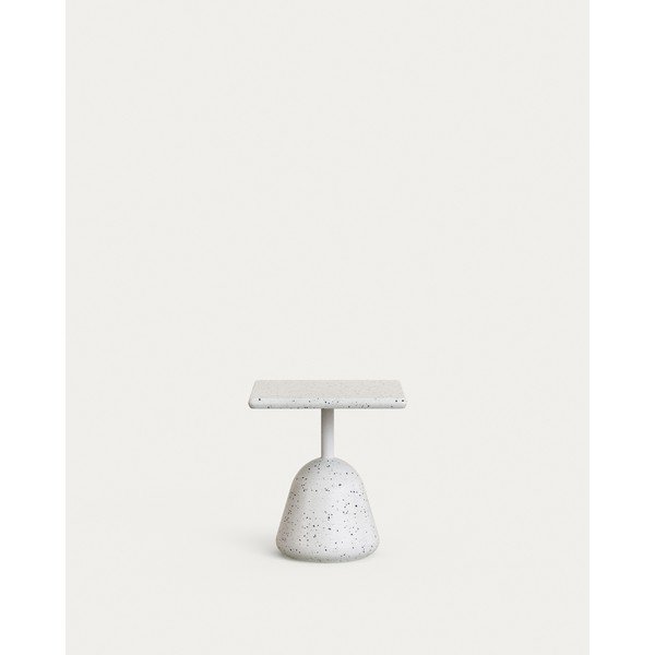 Dārza kafijas galdiņš ar teraco galda virsmu 44x44 cm Saura – Kave Home-image-2