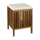 Tumša dabīga toņa koka veļas grozs 38 l Fondi – Wenko