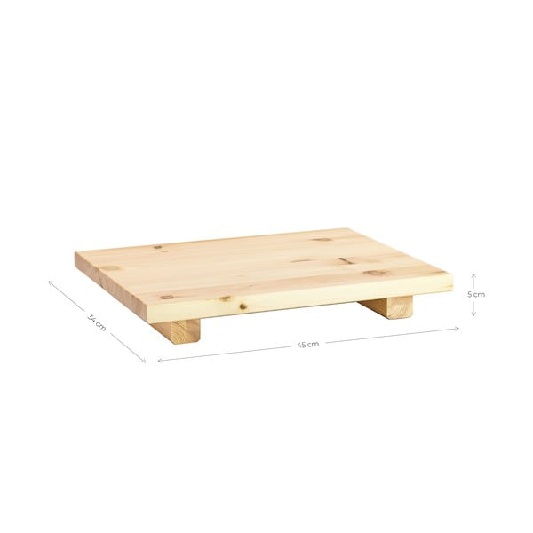 2 melnu priedes koka naktsgaldiņu komplekts Karup Design Dock Black-image-3