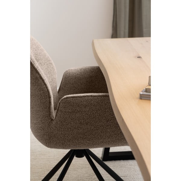 Ēdamgalds ar ozolkoka imitācijas galda virsmu 100x220 cm Malika – Actona-image-2