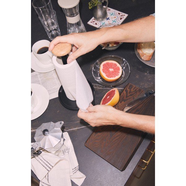 Melns papīra dvieļu statīvs ø 15 cm Paper Pal – Rosendahl-image-2