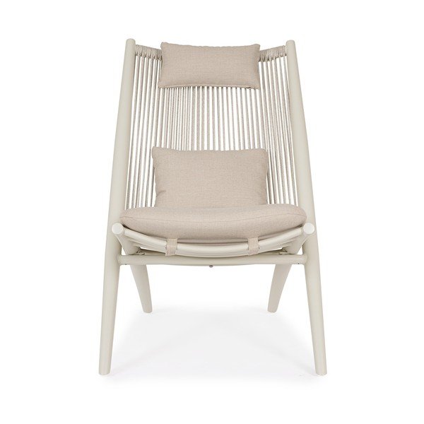 Bēšs metāla dārza atpūtas krēsls Aloha – Bizzotto-image-2