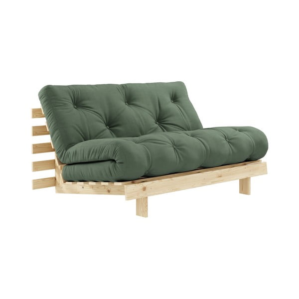 Zaļš izvelkamais  dīvāns 140 cm Roots – Karup Design