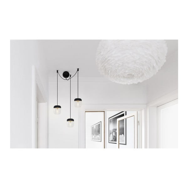 Melns trīskāršais piekares kabelis UMAGE Cannonball gaismekļiem-image-3