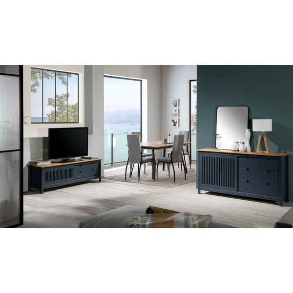 Pelēka koka kumode Marckeric Bruna-image-1