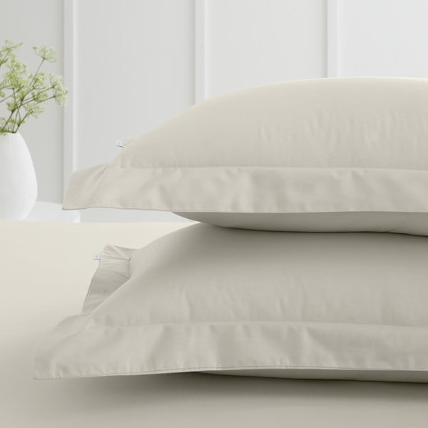 Spilvendrānas no kokvilnas perkala (2 gab.) 50x75 cm Cotton Percale – Bianca-image-1