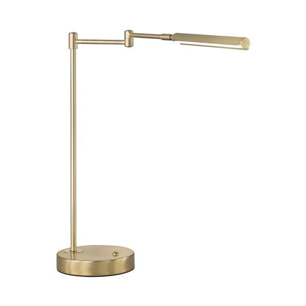 Zelta krāsas LED galda lampa no metāla (augstums 49 cm) Nami – Fischer & Honsel