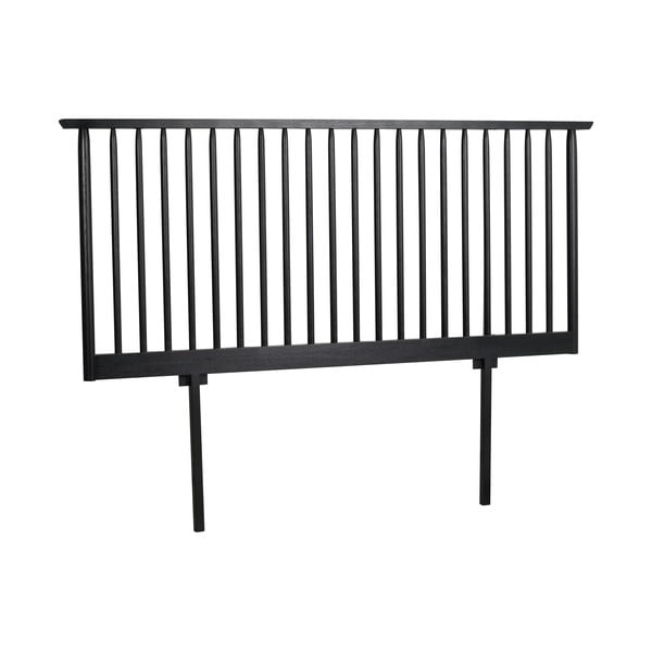 Melns ozolkoka galvgalis 194x84 cm Riggins – Rowico-image-3