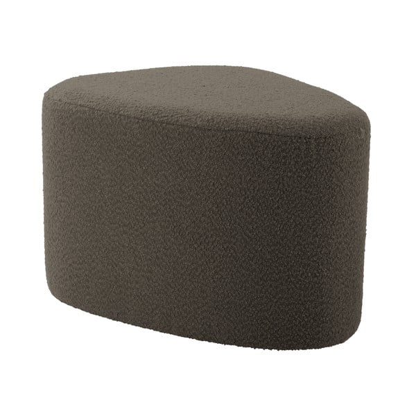 Pelēks/brūns pufs no buklē auduma Ada – Leitmotiv