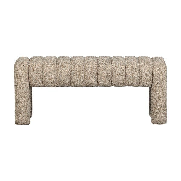 Gaiši brūns polsterēts sols no buklē auduma Frex – WOOOD