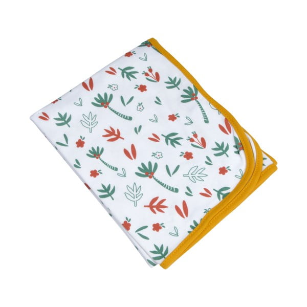 Balta kokvilnas bērnu sega 75x75 cm Savannah – Bébé Douceur