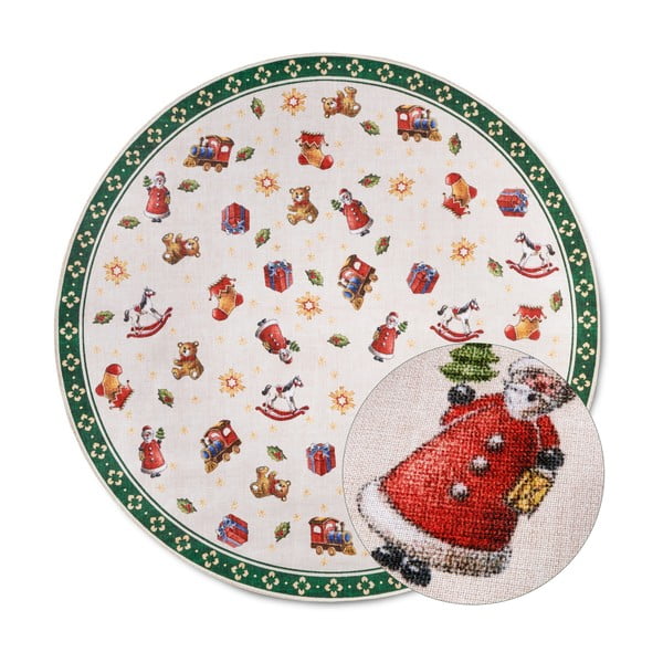 Zaļš apaļš paklājs ar Ziemassvētku motīvu ø 150 cm Green Christmas – Villeroy&Boch