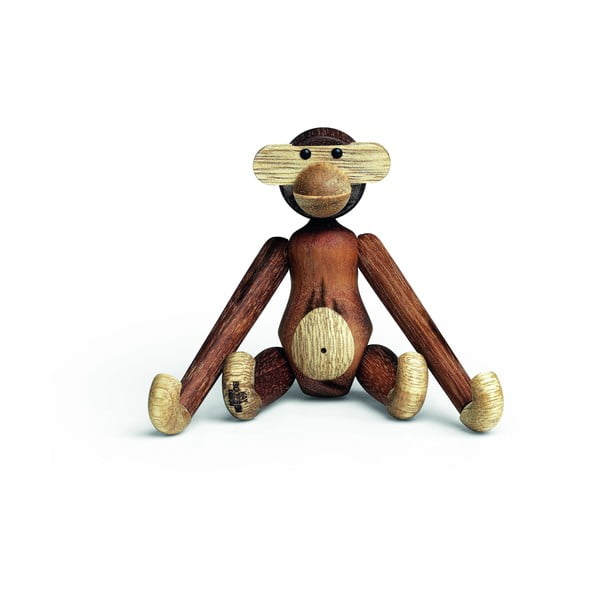 Masīvkoka statuete Kay Bojesen Denmark Monkey Teak