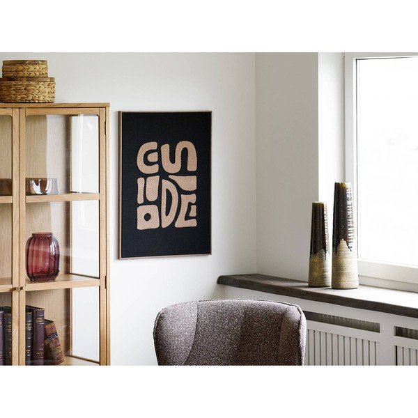 Brūna keramikas augsta vāze (augstums 48 cm) – House Nordic-image-3