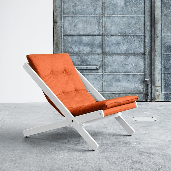 Saliekamais krēsls Karup Boogie White/Orange