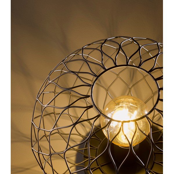 Melna galda lampa no metāla (augstums 23 cm) Justin – Fischer & Honsel-image-1