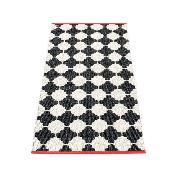 Melnbalts iekštelpu un āra celiņa paklājs 70x150 cm Marre Black Coral  – Pappelina