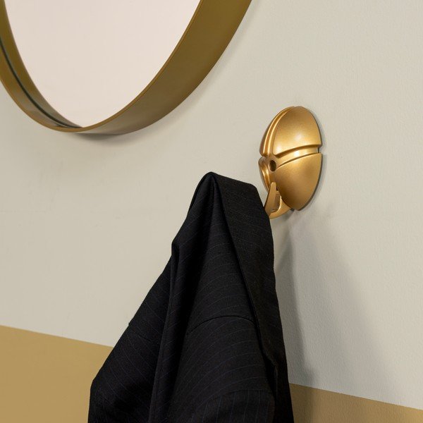 Zelta krāsas plastmasas sienas āķis Tick – Spinder Design-image-1