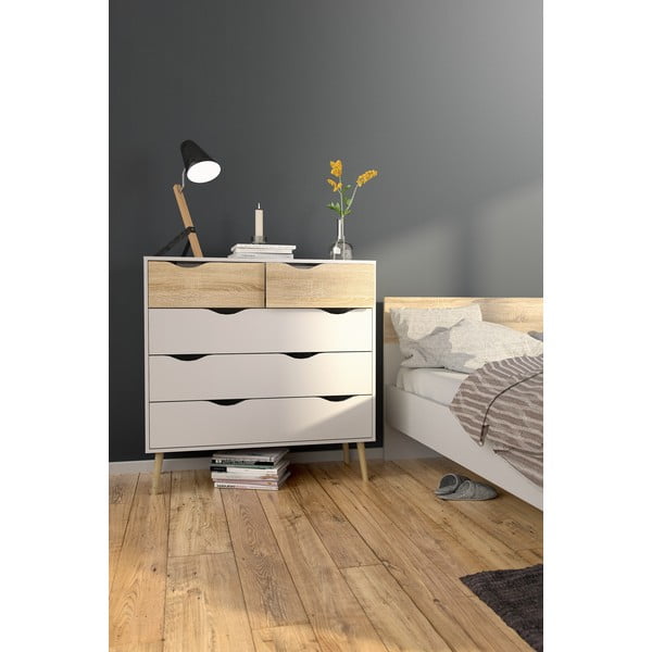 Balta kumode Tvilum Oslo, 99 x 101 cm-image-1