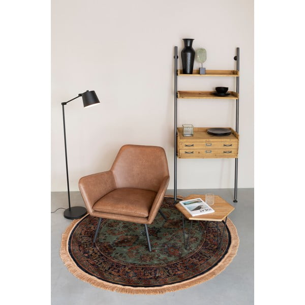 Melna stāvlampa ar metāla abažūru (augstums 135 cm) Hajo – White Label-image-2