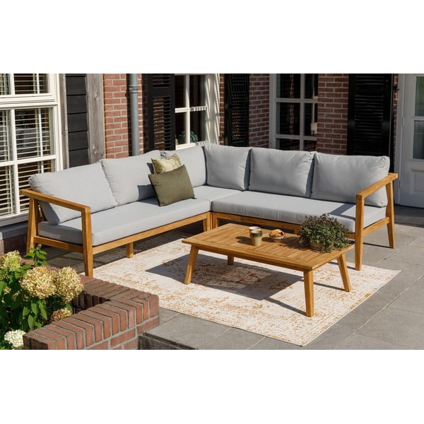 Dārza komplekts no bambusa ar stūra dīvānu Exotan-image-1