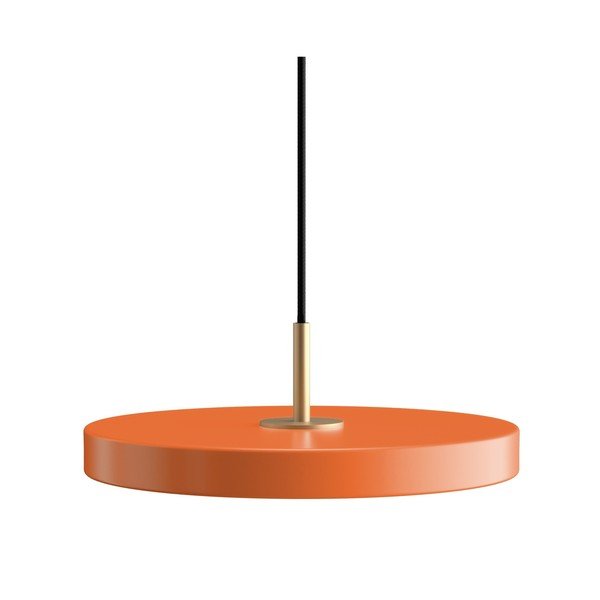 Oranža metāla LED piekaramā lampa ar regulējamu spilgtumu un metāla abažūru ø 31 cm Asteria Plus – UMAGE